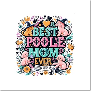 Best Poodle Mom Ever Cute Dog Puppy Pet Lover Posters and Art